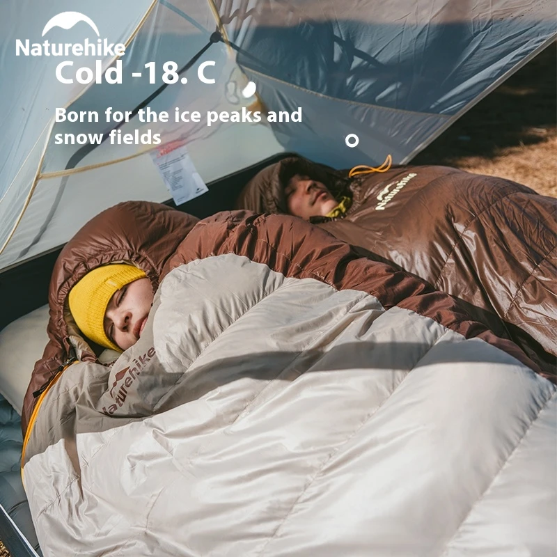 Naturehike Snowbird Mummy Sleeping Bag 650FP Duck Down -20°C Winter Outdoor Camping Warm Ultralight Thickened Adult Sleeping Bag - Image 2