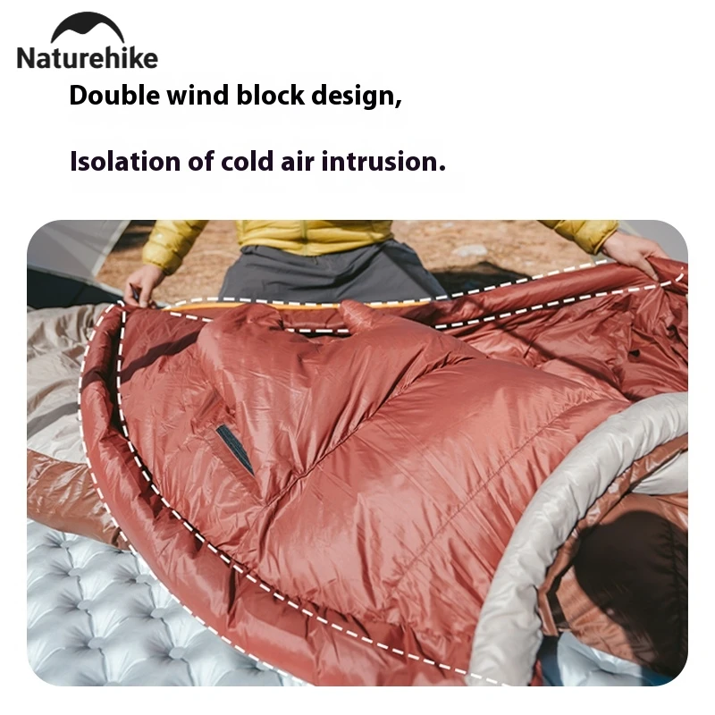 Naturehike Snowbird Mummy Sleeping Bag 650FP Duck Down -20°C Winter Outdoor Camping Warm Ultralight Thickened Adult Sleeping Bag - Image 3