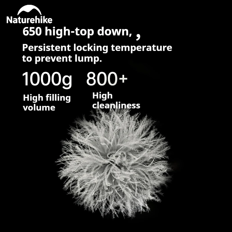 Naturehike Snowbird Mummy Sleeping Bag 650FP Duck Down -20°C Winter Outdoor Camping Warm Ultralight Thickened Adult Sleeping Bag - Image 4