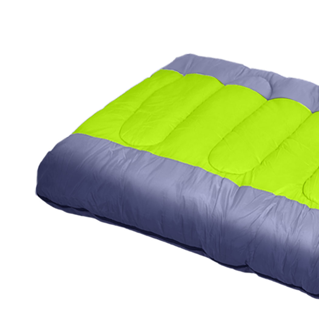 Mountview Sleeping Bag Outdoor Camping Grey - Image 5