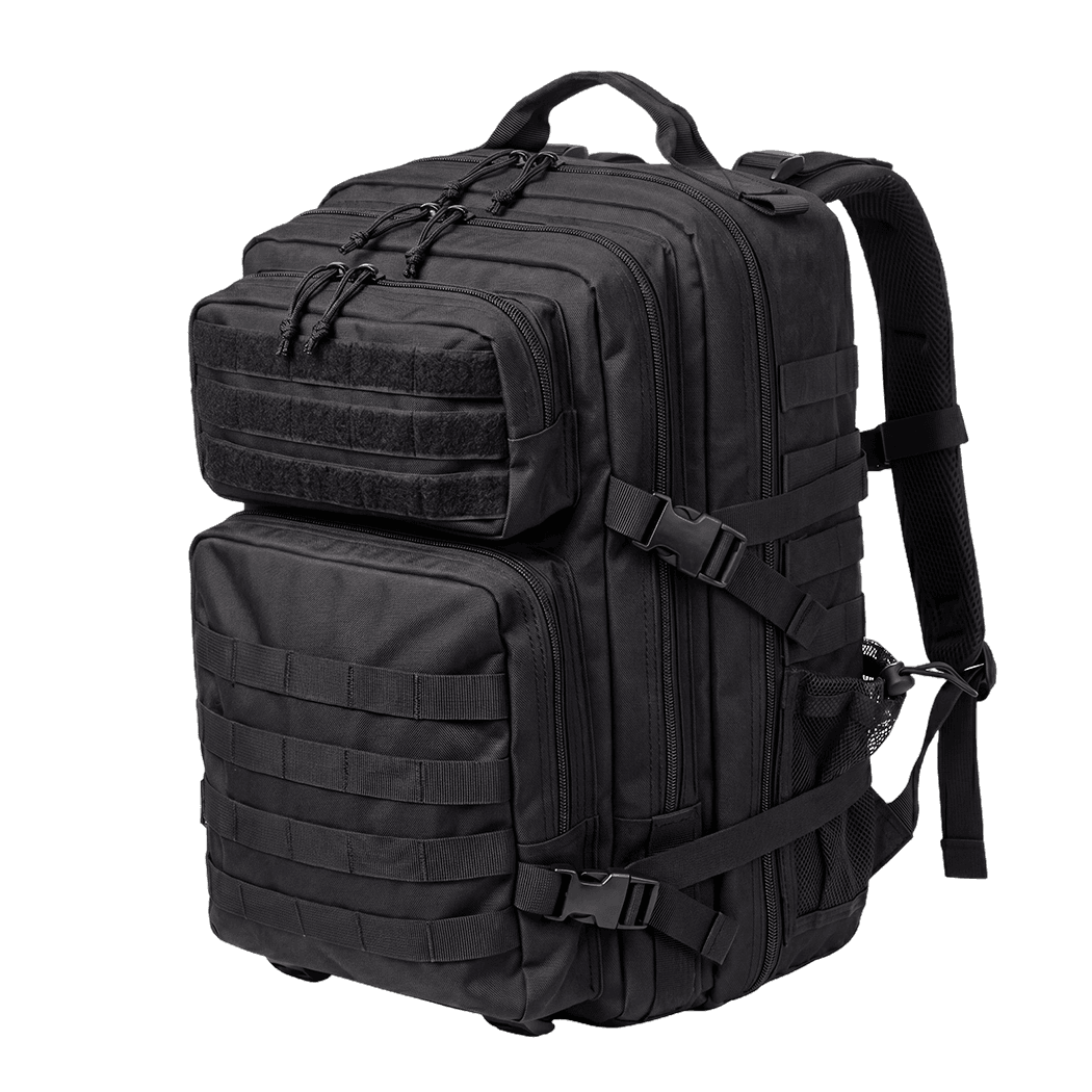 Slimbridge 45L Military Tactical Backpack Rucksack Hiking Travel Bag Black - Image 9