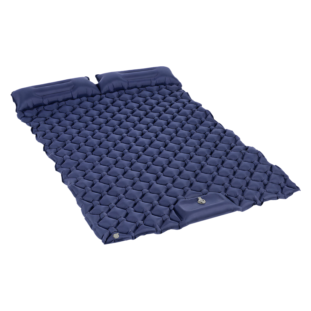 DreamZ Camping Mattress Sleeping Pad Inflation 40D Nylon TPU Camping Blue - Image 9