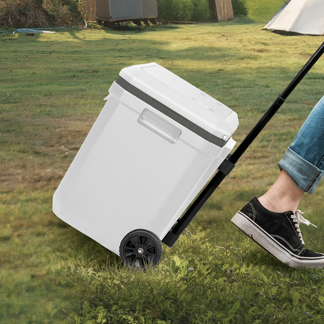Mountview Cooler Ice Box 27L/43L Portable Chest Trolly For Camping BBQ Picnic - Image 8