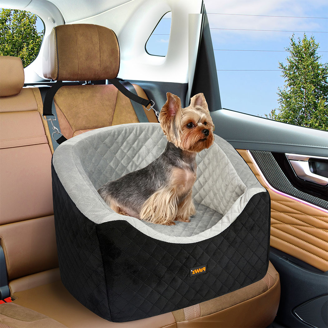 Pawz Dog Car Booster Seat Belt Pet Safe Protector Travel Bed - Image 8