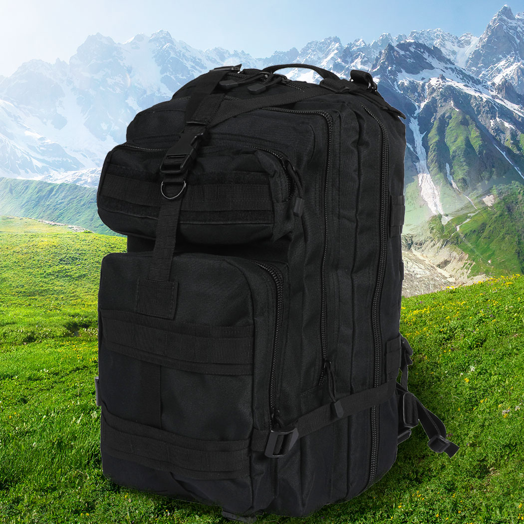 Slimbridge 40L Military Tactical Backpack Black - Image 7