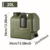 Green 20L Water Container Camping Water Container Outdoor Water Storage Portable