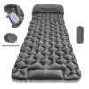Camping Inflatable Mattress Breathable Camping Mattress Nylon Fabric Inflatable - Green - Size 190cm