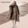 Reusable Waterproof Rain Poncho