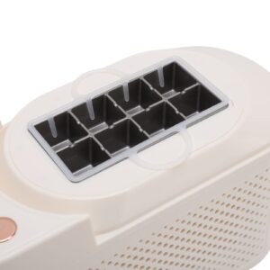 Countertop Mini Ice Maker 120W Aluminum 8 Cubes Portable Ice Machine with Car Power Cord for Home Camping RV US Plug
