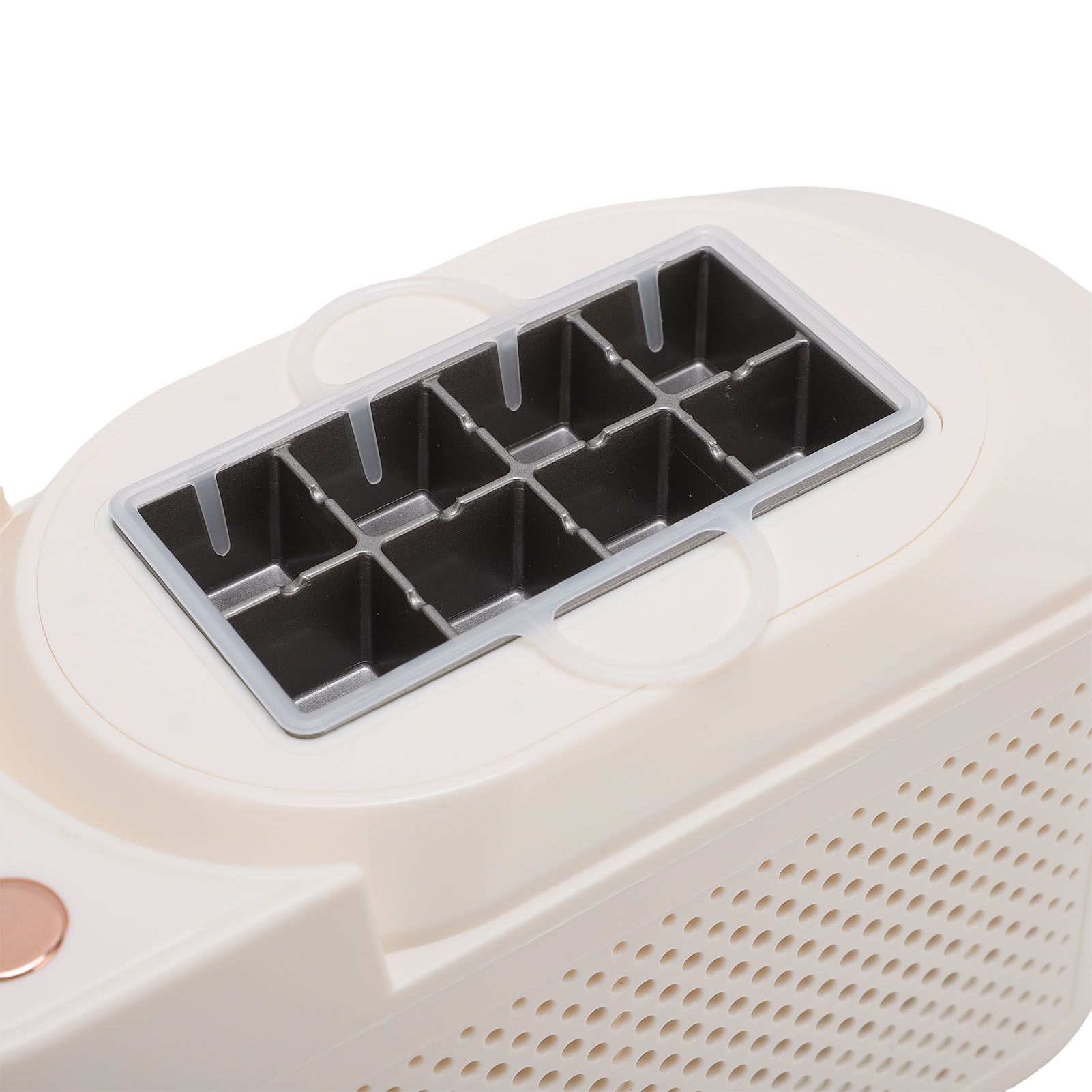 Countertop Mini Ice Maker 120W Aluminum 8 Cubes Portable Ice Machine with Car Power Cord for Home Camping RV US Plug