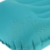 Inflatable Pillow TPU Ergonomic Foldable Portable Blow Up Pillow for Camping Travel Tent Peacock Blue