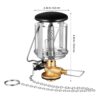 Propane Camping Lantern Set with Gas Powered Light, Portable Outdoor Lamp in Multiple Colors for Hiking and Travel