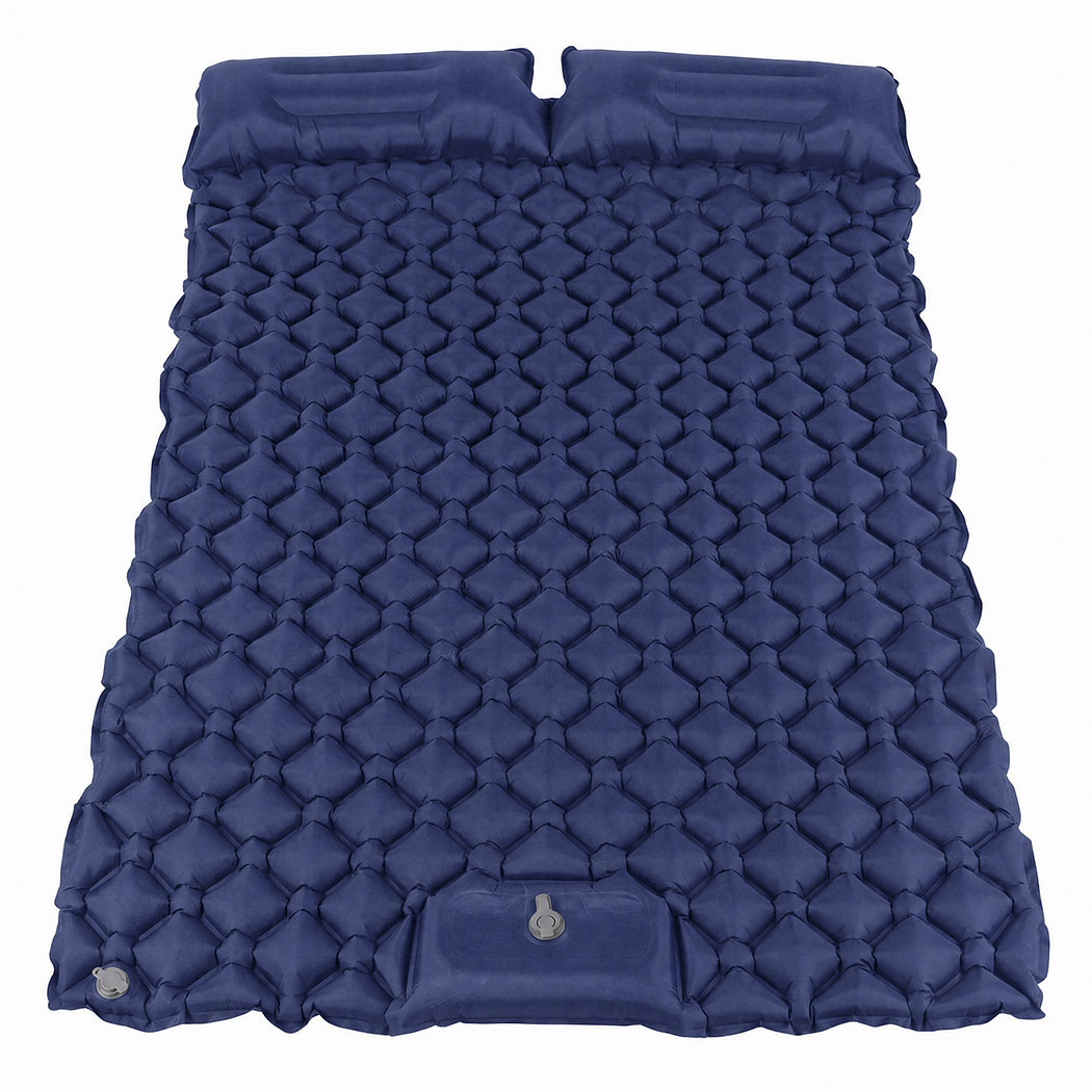 DreamZ Camping Mattress Sleeping Pad Inflation 40D Nylon TPU Camping Blue - Image 2