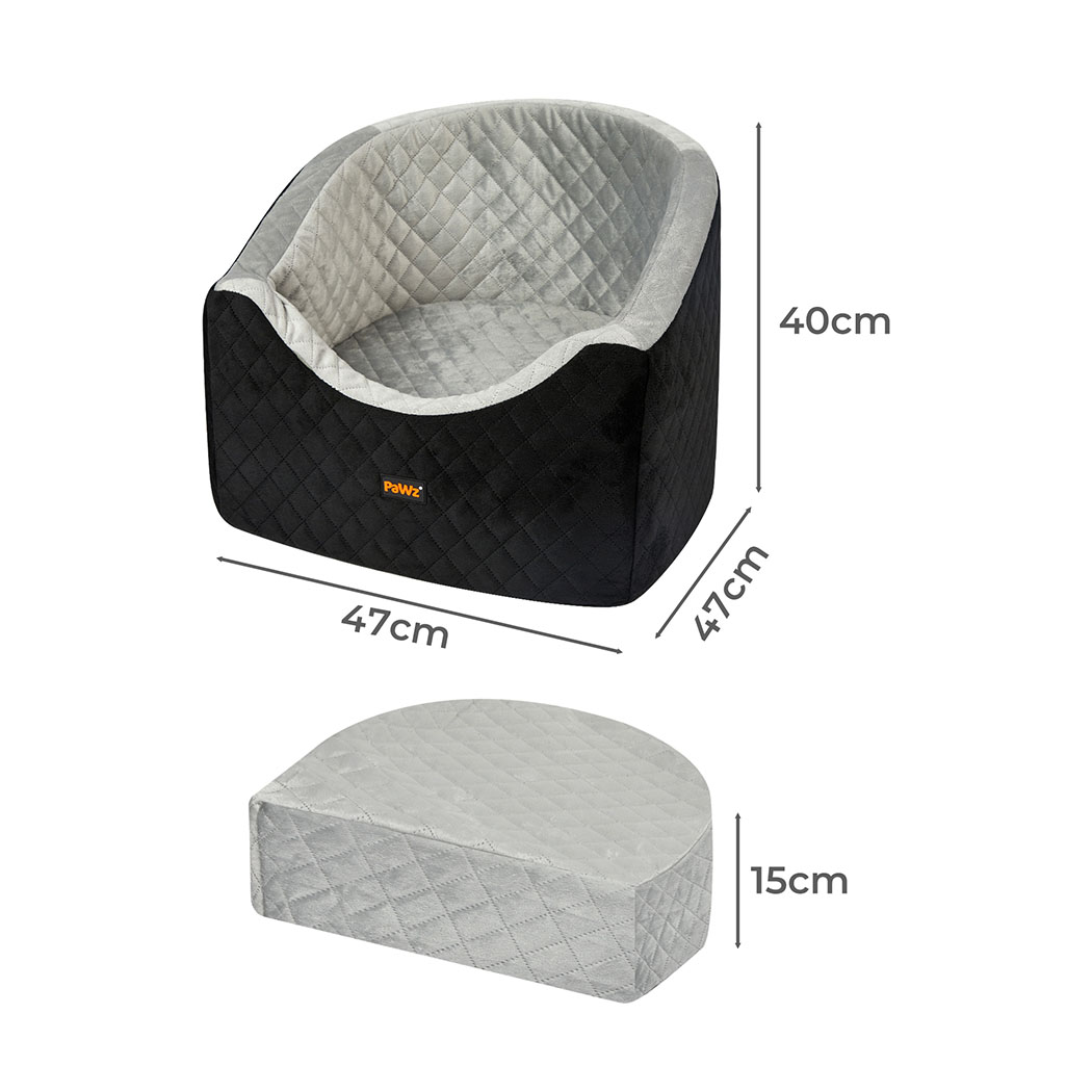Pawz Dog Car Booster Seat Belt Pet Safe Protector Travel Bed - Image 3
