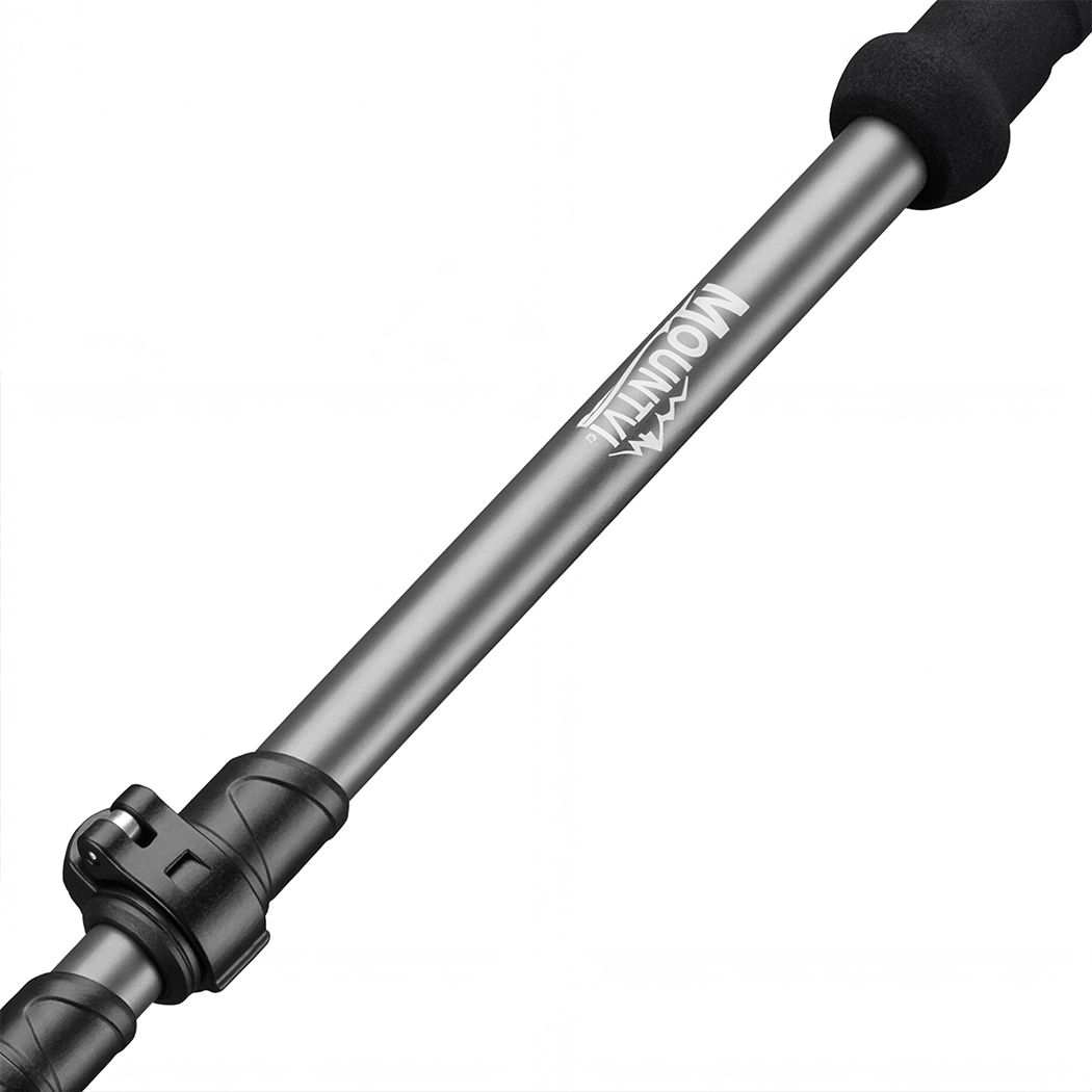Mountview 2 Pcs Hiking Trekking Poles Walking Stick Adjustable Lightweight Grey - Image 5