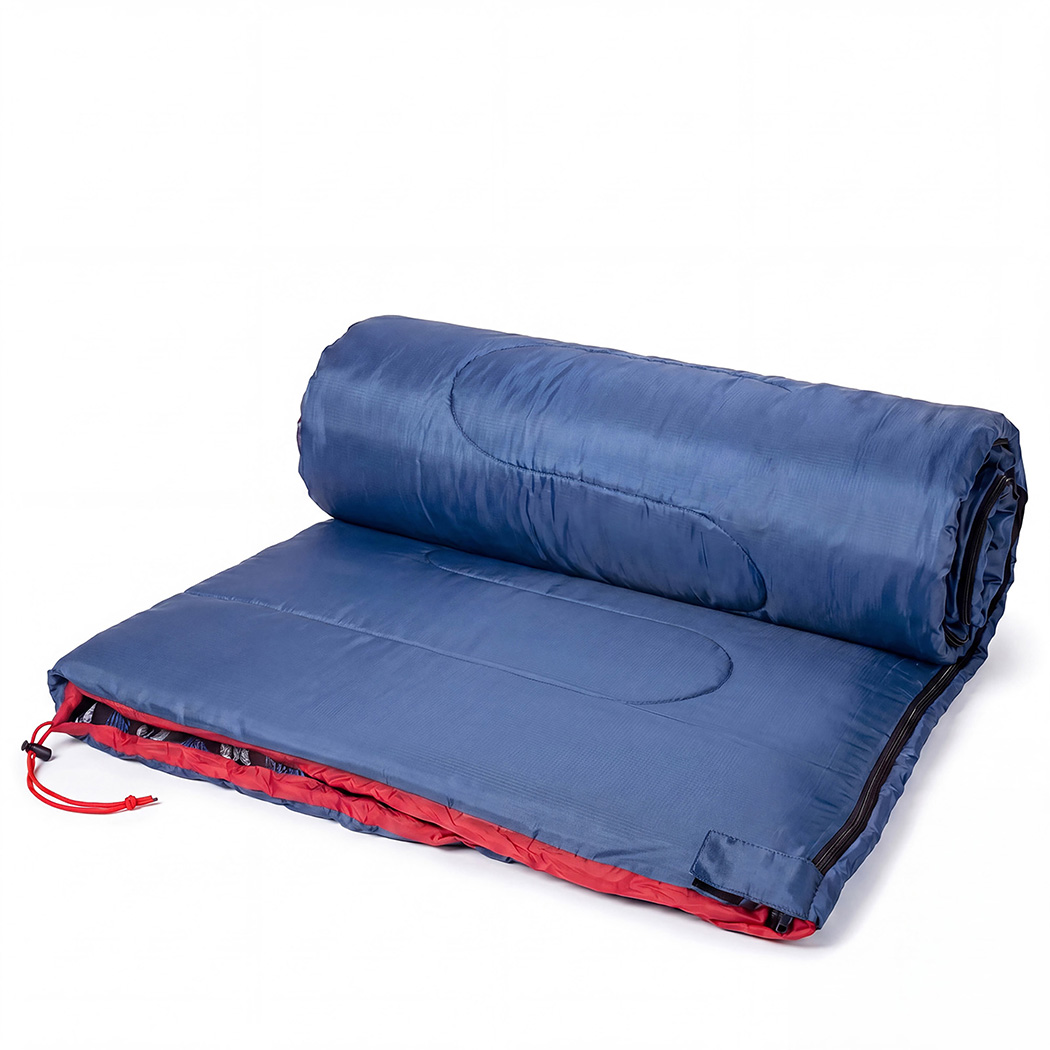Mountview Sleeping Bags Single Camping Hiking 3-Season Thermal Blue 0°C-15°C - Image 6